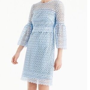J. Crew Daisy Lace Dress with Bell Sleeves